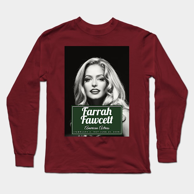 Farrah Fawcett Long Sleeve T-Shirt by chelinbroga